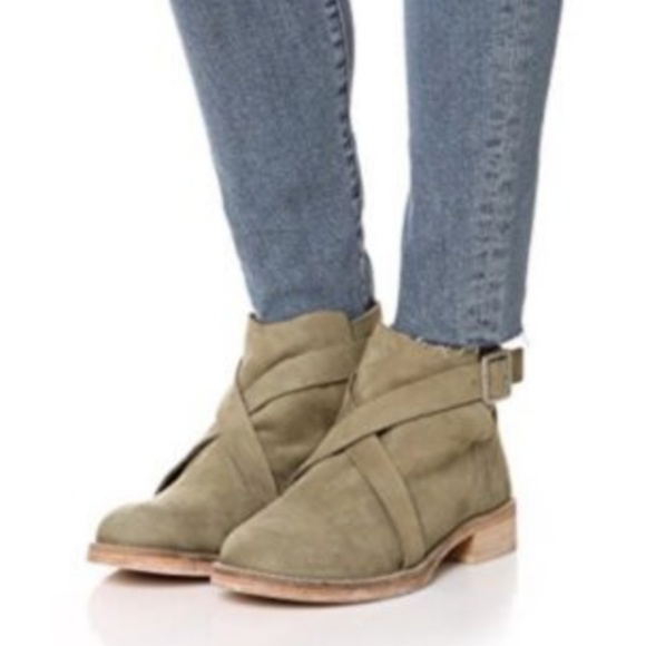BRAND NEW Free People Las Palmas Ankle Boot Green - Picture 3 of 4